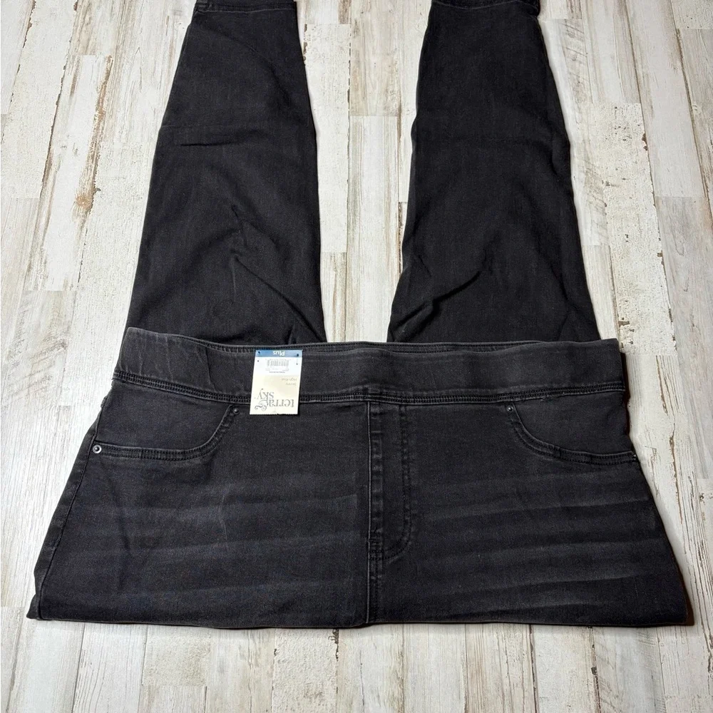 (Sold)Terra & Sky Women’s Plus Skinny High Rise Pull-On Size 1X Jeggings - Picture 4 of 15